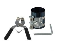 Pince à segments de piston, outil de compresseur réglable en acier au manganèse 65 # pour moteur de tondeuse à gazon, tracteur, kit d'installation de verrouillage à cliquet (7,6 cm)