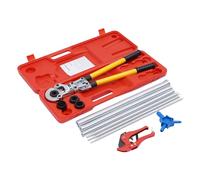 Pince à sertir 6 tonnes en acier galvanisé pour tubes de 16 à 32 mm avec kit d'accessoires TH20 TH26 TH32 Outil professionnel sanitaire Chauffage
