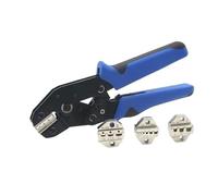 Pince à sertir à cliquet, mâchoires nickelées multifonctions for cosse de fil de Terminal à pelle 4.8/6.3, outil de câblage industriel 1 pièces(SND-06WF)