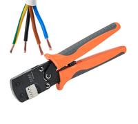 Pince à sertir à cliquet Outil de dénudage à cliquet pour bornes de câble | Pince coupante de précision pour fil pour Électricien Domestique, Secteur Automobile, Chantier, Atelier de