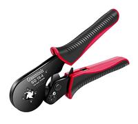 Pince à sertir à cliquet, outil d'extrémité de câble 0,08-16 mm²/AWG 28-5, auto-verrouillable avec Bootlace pour fil