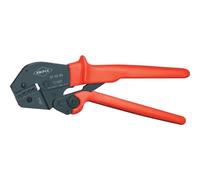 Pince à sertir à deux mains pour connecteurs non isolés à fût ouvert, sertissage en F, capacité 0,1-2,5mm² Knipex 97 52