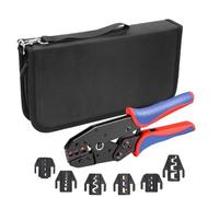 Pince à sertir à mâchoires à changement rapide YFX-03C | for gaines thermorétractables/à fût ouvert/à virole/MC2.5/4/6(YFX-03C 6JAW kit)