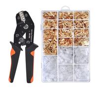 Pince À Sertir À Ressort, Outil Manuel, Connecteur De Fil Mâle Femelle, Terminal, Kit D'assortiment Isolé Électrique(SN-58B 1000PCS)