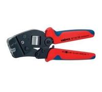 Knipex Pince à sertir auto-ajustable pour embouts de câble introduction frontale brunie, avec gaines bi-matière 190 mm (carte LS/blister) 97 53 08 SB