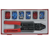 Pince à sertir + cosses TT1 tray 121 pièces Teng Tools TTCP121