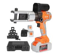 Pince À Sertir Électrohydraulique 18 V, Pince À Sertir Hydraulique Rechargeable For Câbles 16-300 Mm², Pince À Sertir À Batterie For Cosses En Cuivre Et En Aluminium