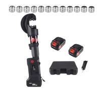 Pince à sertir électrohydraulique professionnelle 18V, sertisseuse hydraulique rechargeable avec double batterie, affichage LED et coffret de transport