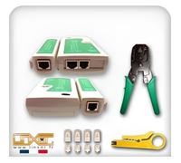 Linxor - Pince et testeur de câble réseau RJ45, RJ11 et RJ12