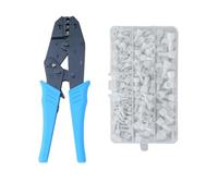 Pince à sertir for tétons HS-103 avec cosses - Kit de 1,0 6, mm², nouvel ensemble d'outils cliquet CE 2025 for l'électricité automobile(HS-103 Blue 215PCS)