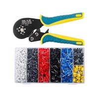 Pince à sertir hexagonale VXC9 16-6N, cliquet et auto-réglable, 0,08-16 mm², 28-5 AWG, for cosses(16-6N 1900PCS G)