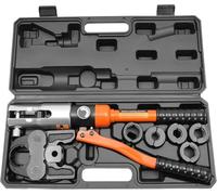 Pince à sertir hydraulique 10T, outil de presse hydraulique avec mâchoires de presse, moules V12, V15, V18, V22, V28