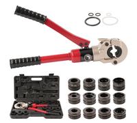 Pince à Sertir Hydraulique Ø15-32mm TEENO, Pince a Sertir avec 12pcs Contour,Outil de sertissage hydraulique per Plomberie