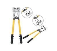 vidaXL Pince à sertir hydraulique – Outil de sertissage câble pour cosse tube – Jaune