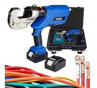 Pince à Sertir Hydraulique à Batterie Pour Cosses De CâBles, Avec Matrices, Pince à Sertir Hydraulique Rechargeable Pour Cosses Cuivre/Aluminium, Pour Usage Domestique(EZ-400)