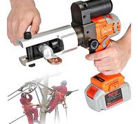 Pince à sertir hydraulique électrique pour bornes en cuivre et aluminium, 11 matrices, rotation à 360°, plage de sertissage 16-300 mm², outil rechargeable