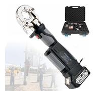 Pince à sertir hydraulique électrique pour bornes en cuivre et aluminium avec batterie 4,0 Ah - Idéal pour sertir les pinces