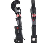 Pince à sertir hydraulique électrique rechargeable avec 12 matrices, pince hydraulique à batterie avec coffret de rangement pour le sertissage de cosses de câbles électriques.