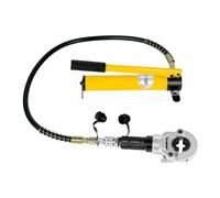 Pince à Sertir Hydraulique Forme, Tube en Cuivre, TH/V 12-28/16-32 Kit de Pince de Sertissage Multicouche Force de Pression 6 T Sertisseuse Tête Pivotante à 360°, avec Bouteille pour Tuyaux PE PEX PB
