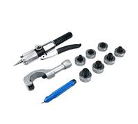 Pince à sertir hydraulique Kit D'outils De Balancement Hydraulique, Extenseur Manuel Tuyaux En Cuivre Et Aluminium, Tube À 7 Têtes 3/8 1-5/8 Pouces 10-28mm pour l'entretien des pipelines(10-28mm)