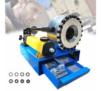 Pince à sertir hydraulique manuelle avec 8 matrices pour sertir les tuyaux - Idéal pour les excavatrices et les machines agricoles