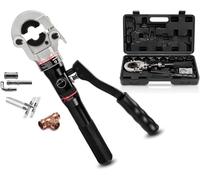 Pince à sertir hydraulique PEX - Raccords de tubes en cuivre - Presse à sertir pour tuyaux ronds en aluminium et plastique (TH16/20/25/26/32 mm)