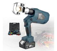 Pince à sertir hydraulique rechargeable - Pince à sertir électrique à piles avec affichage numérique et matrices pour cosses de borne, EZ300 - Idéal pour une utilisation professionnelle