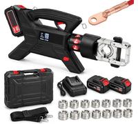 Pince à sertir hydraulique sans fil cosses de câbles en cuivre et aluminium, écran numérique intelligent, pince à sertir hydraulique rechargeable cosses de bornes en cuivre et aluminium