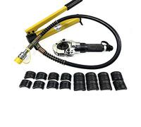 Pince à sertir hydraulique V 12-28 mm, TH 16-32 mm, pince à sertir 6 T, mâchoires de sertissage rotatives à 360° Kit d'outils de sertissage manuel