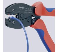 KNIPEX PreciForce® Pince à sertir, en blister, 0,5-6,0 mm², sertissage ovalisé, connecteurs isolés, pince à sertir, sertisseuse de fils, 97 52 36 SB
