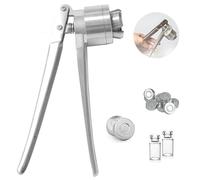 Pince à sertir les flacons, Machine sceller de parfum en acier inoxydable, bouchage rapide, gain temps et d'efforts(FullAluminum,32mm)