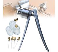 Pince à Sertir Manuelle De Parfum D'Acier Inoxydable, Machine De Cachetage De Main De Joints De Sertisseuse De 13Mm/15Mm/18Mm/20Mm, Outils De Capsulage De Sertissage De Bouchon De Bouteille,15mm