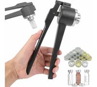 Pince à sertir manuelle pour fioles - 13 mm/15 mm/20 mm, aluminium/plastique, machine de capsulage pour bouteilles médicales, 20 à 30 bouteilles/min, outil de bouchon rabattable efficace