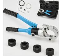 Pince a Sertir Multicouche TH, 8T, pince à presser les tuyaux pour la maison, l'industrie et le jardin, tuyau aluminium plastique/PEX/PB, pince à presser contour avec tête rotative à 360°, (TH16-32)