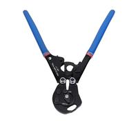 Pince à sertir PEX à cliquet avec fonction 2 en 1 de serrage et de desserrage, outil de sertissage en acier pour colliers de serrage en acier inoxydable de 3/8 à 1 pouce