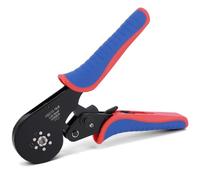 Pince à sertir, pince à sertir, 0,08 à 16 mm², pince à sertir avec fonction cliquet 30 à 5 AWG, pince à sertir automatique pour embouts de câble, connecteurs de câble en acier au carbone