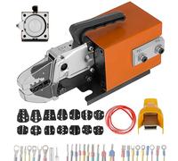 Pince à sertir pneumatique, capacité de sertissage de 16 mm², force de sortie de 1,3 tonne, pince à sertir pneumatique avec 15 jeux de matrices pour différents terminaux