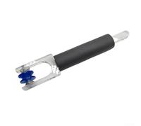 Pince à sertir portable pour feuille d'aluminium et verre, poignée ergonomique antidérapante avec double rouleau à ressort pour un nettoyage et un polissage efficaces, rouge et noir