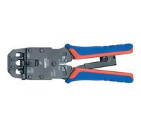 Pince à sertir pour 4/6/8 pôles Connecteur Western KNIPEX 97 51 12
