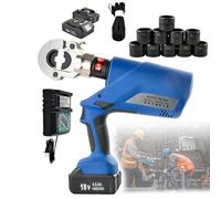 Pince à Sertir Pour Cosses De CâBles Rechargeable Avec Deux Batteries Lithium 4 Ah, Pour Cosses En Cuivre Et Aluminium, Usage Domestique Et Industriel(EZ-300)