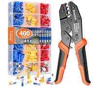Pince à Sertir Preciva, 0.5-6mm², 18 Types, 400pcs Cosses Electriques, AWG20-10, Isolées pour Réparations Électriques