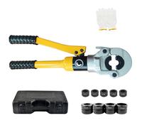 Pince à sertir professionnelle hydraulique - Profil V - Tête rotative 360° - Tubes cuivre - Tuyaux composites - Inserts V12 V15 V18 V22 V28 TH16 TH20 TH26