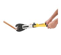 Pince à sertir professionnelle - Pince à sertir pour tubes avec TH16, TH20, TH26, TH32 - Mâchoires à changement rapide - Force de compression 10T - Tube en cuivre - Pinces à sertir pour tubes en acier