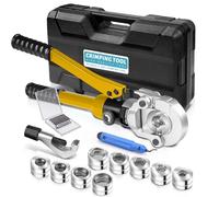 Pince à sertir professionnelle pour tuyau en cuivre CR V-Kontur et TH-Kontur avec coupe-tube manuel, pince à sertir à main pour tuyau en cuivre Pince à sertir pour tuyau composite avec V12 V15 V18 V22