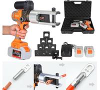 Pince à Sertir Rechargeable 12t pour Cuivre Et Aluminium Termil Crimp Ge 16-300mm² Moteur sans Balais Tête De Serrage Rotative à 360 ° Outil De Sertissage De Cosse De Câble sans Fil