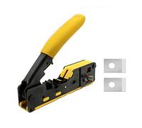 Pince à sertir RJ45 CAT5 CAT6 CAT7 CAT8, dénudeur de câble Ethernet, ensemble d'outils de sertissage avec lame de rechange