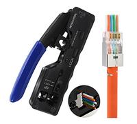 Pince à Sertir RJ45 Outil Sertissage pour Connecteur RJ45 Réseau Cat7 Cat6A Cat5 Cat5e Cat6 et Fiche RJ45 Téléphone 6P