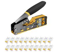 Pince à sertir RJ45/R11 coupante d'exedents + 20 connecteurs RJ45