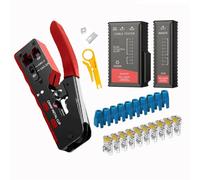 Pince à sertir Rj45 Rj12 Rj11 Cat7 Cat6 Cat6A Cat5 Cat5e, Outil de sertissage avec connecteurs Ethernet 8P/6P
