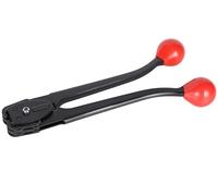 Pince à sertir robuste pour cerclage, emballage, scellage haute résistance, double crantage frontal, kit d'outils de coupe de scellage professionnel en acier, cerclage métallique de 19 mm, emballage